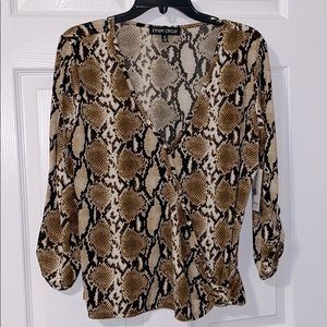 Snakeskin blouse